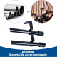 Set barrote doble 1,40 mts x 21 mm + soportes NEGRO