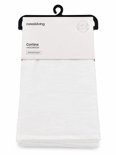 CORTINA CON ENGANCHE CRUDO