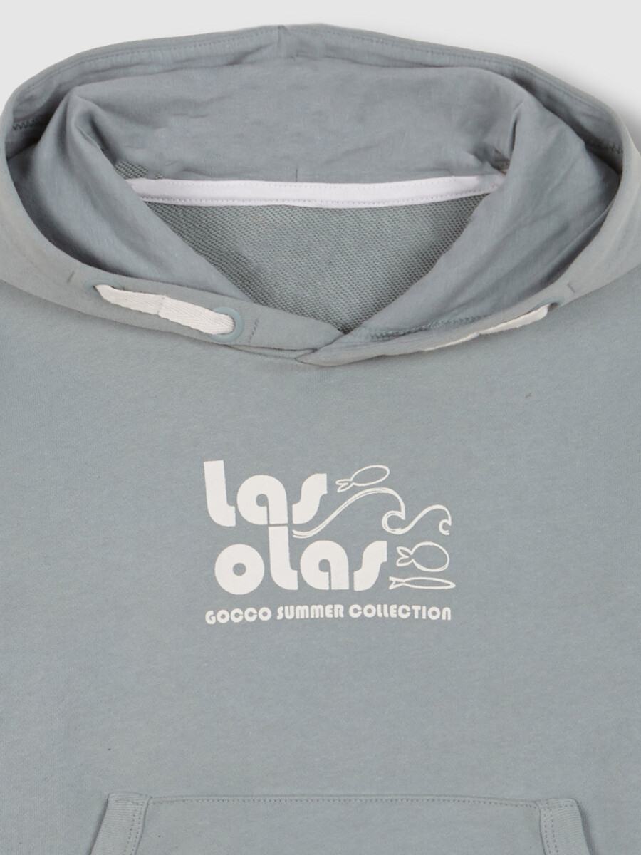 Sudadera Con Capucha Azul