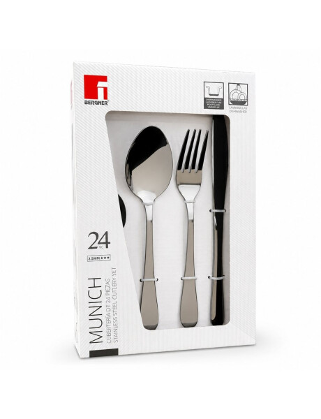 JUEGO DE CUBIERTOS 24 PZAS MUNICH NEGRO JUEGO DE CUBIERTOS 24 PZAS MUNICH NEGRO