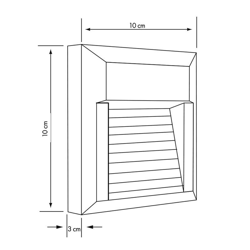 LEA1033 Luminaria LED 2W De Escalera Toronto Gris