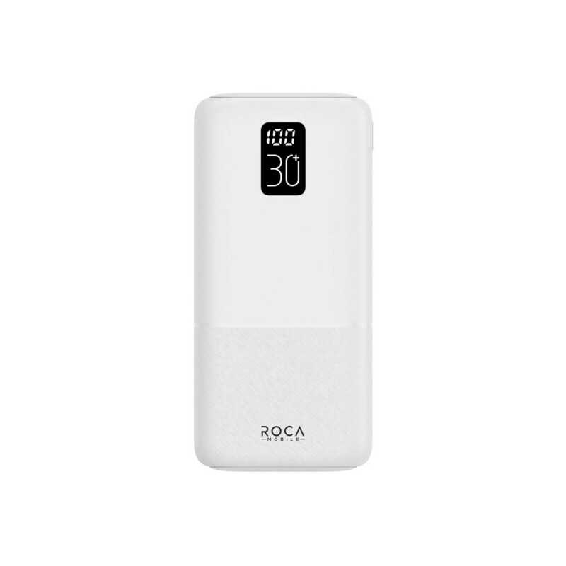 Power Bank Lcd 30000 mAh triple salida color blanco Power Bank Lcd 30000 Mah Triple Salida Color Blanco