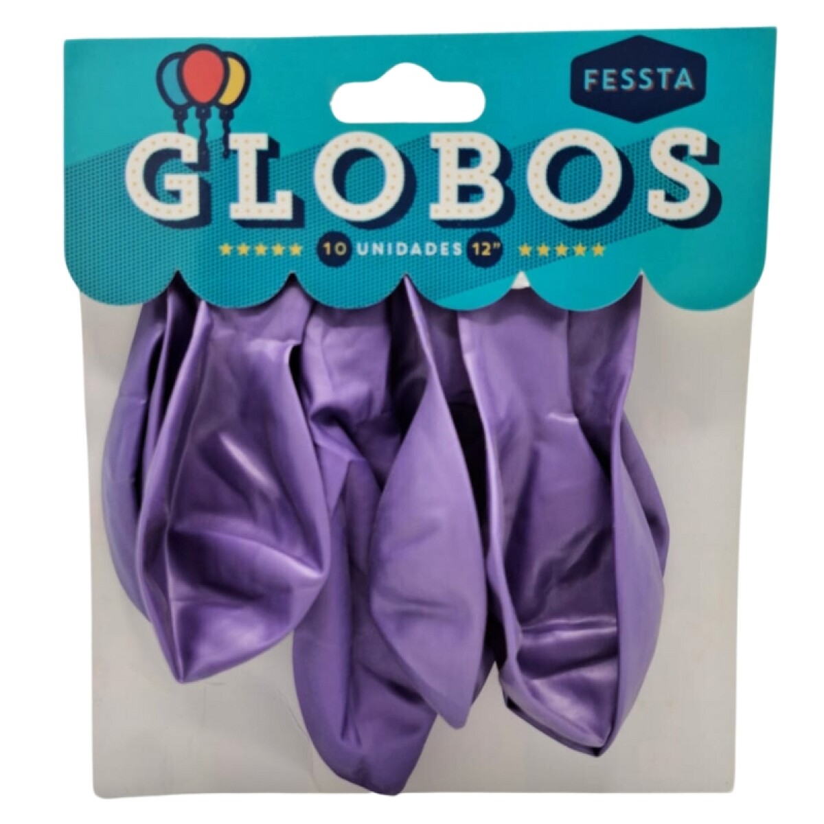 Globos X10 Tamaño R12 - Lila Perlado 
