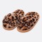 Pantuflas Cruzadas Animal Print Colores Print Marrón