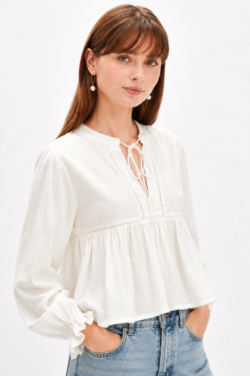 Blusa Teseo Marfil / Off White