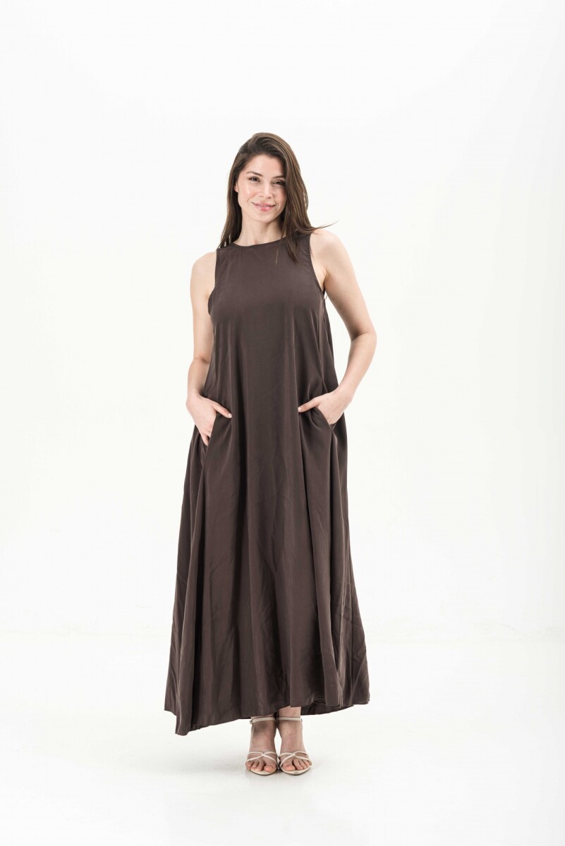 VESTIDO LIZE - MARRÓN 