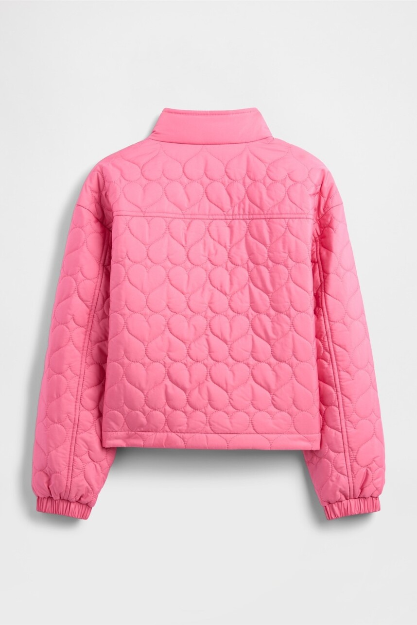 Campera Corazón Quilted Niña Solstice Pink