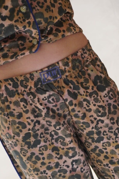 Wild Late Check Out Pijama Leopard