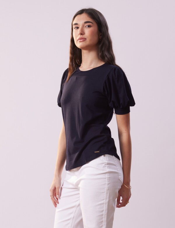Remera Manga Balloon AZUL