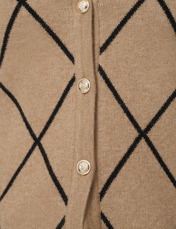 Cardigan Rombos TOSTADO