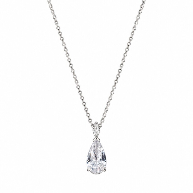 Cadena y colgante doble gota Cadena y colgante doble gota