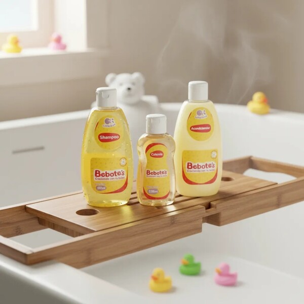Set completo shampoo, acondicionador y colonia BEBOTES Set completo shampoo, acondicionador y colonia BEBOTES