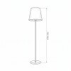 LAMPARA DE PIE CUP BEIGE/DORADO Unica