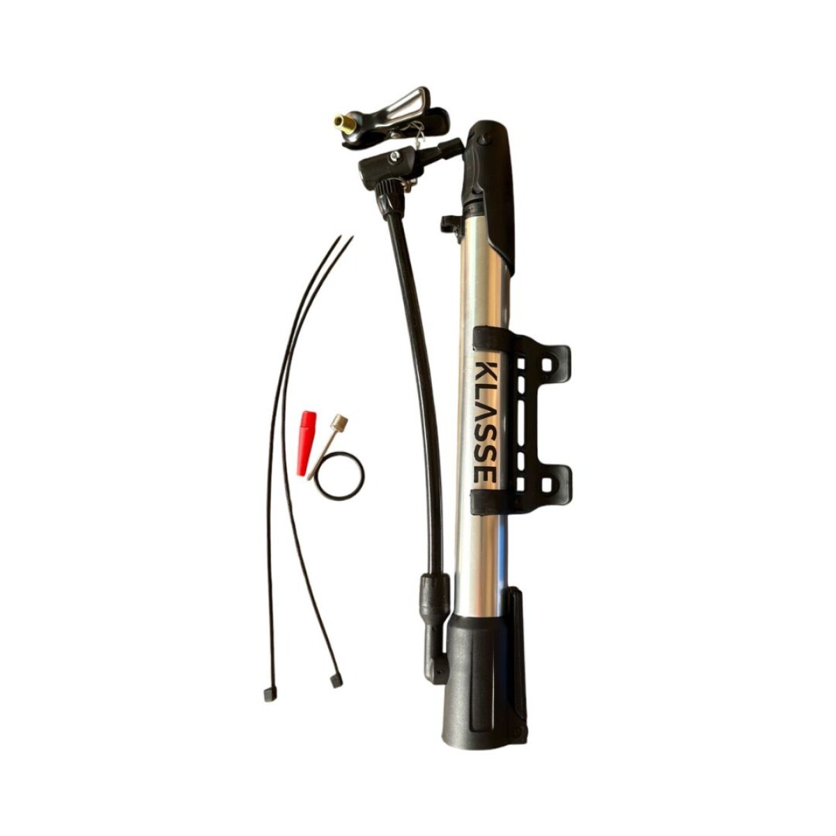 Inflador portable Klasse | Incluye soporte para bicicleta 