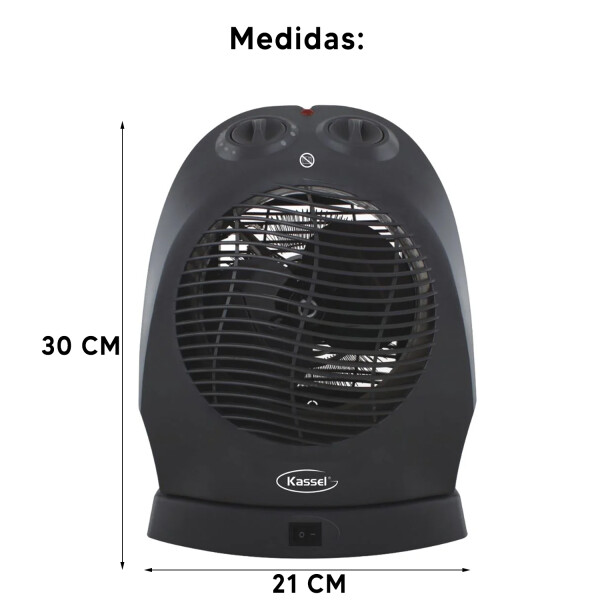 Caloventilador Oscilante Kassel Kscvo2000 2000w CALOVENTILADOR KASSEL KS-CVO2001