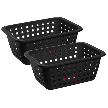 Set x2 Canasto grande 5,2 lts NEGRO