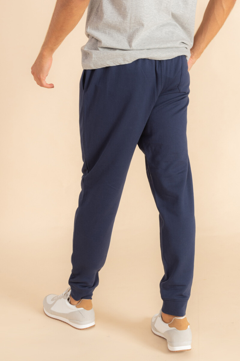 Pantalón deportivo con puño Azul Marino
