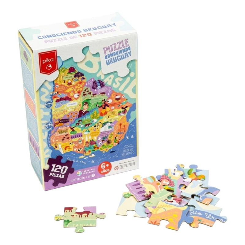 Puzzle Conociendo Uruguay 120 Piezas Pika Puzzle Conociendo Uruguay 120 Piezas Pika
