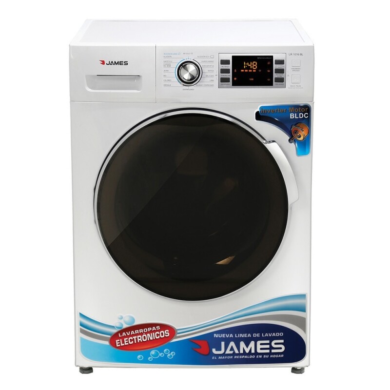 Lavarropas James Lr1016 10,5kg Inverter Bajo Consumo Color Blanco Lavarropas James Lr1016 10,5kg Inverter Bajo Consumo Color Blanco
