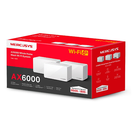 Access Point Mercusys Halo H90X 2,4GHZ/5GHZ AX6000 Pack X3 001