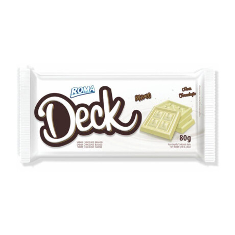 Chocolate DECK ROMA Tableta 80 gr Chocolate Blanco