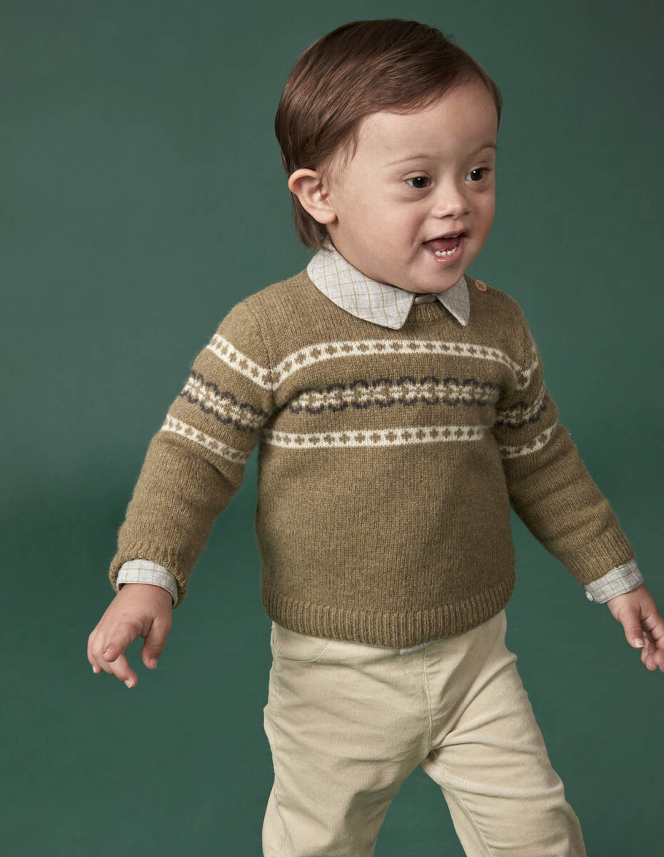 Jersey Con Greca - Verde Viejo 
