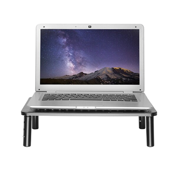 Base Soporte Elevador Para Monitor Brateck Notebooks Brateck Variante Color Negro