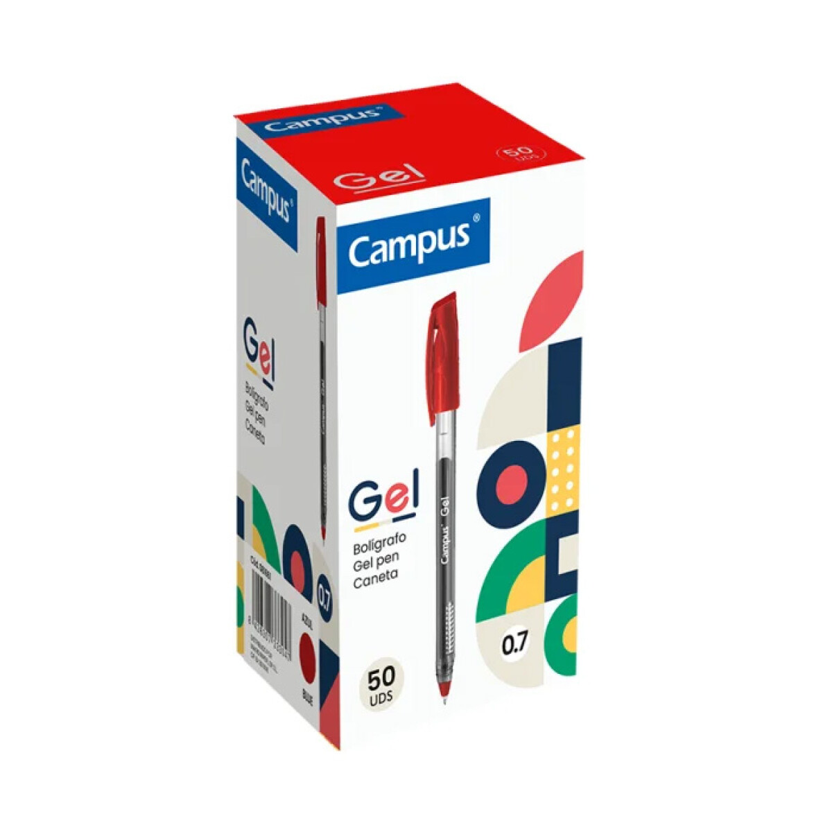 Bolígrafo Campus Gel x 50 - Rojo 