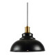 Lampara Colgante De Techo Metal Nordica Negra Dorado Luz Negro