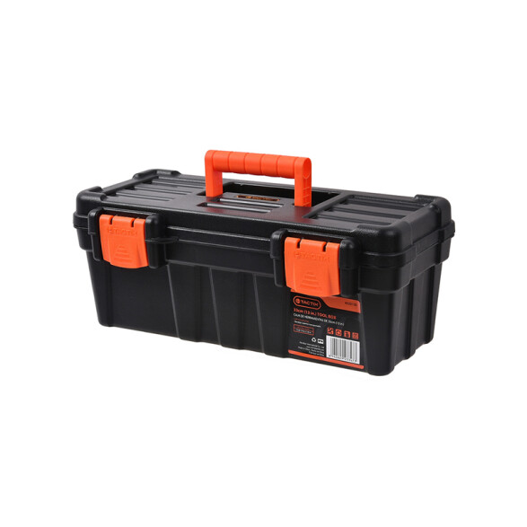 Caja negra cierres naranja y tapa organizadora 13" TT0222