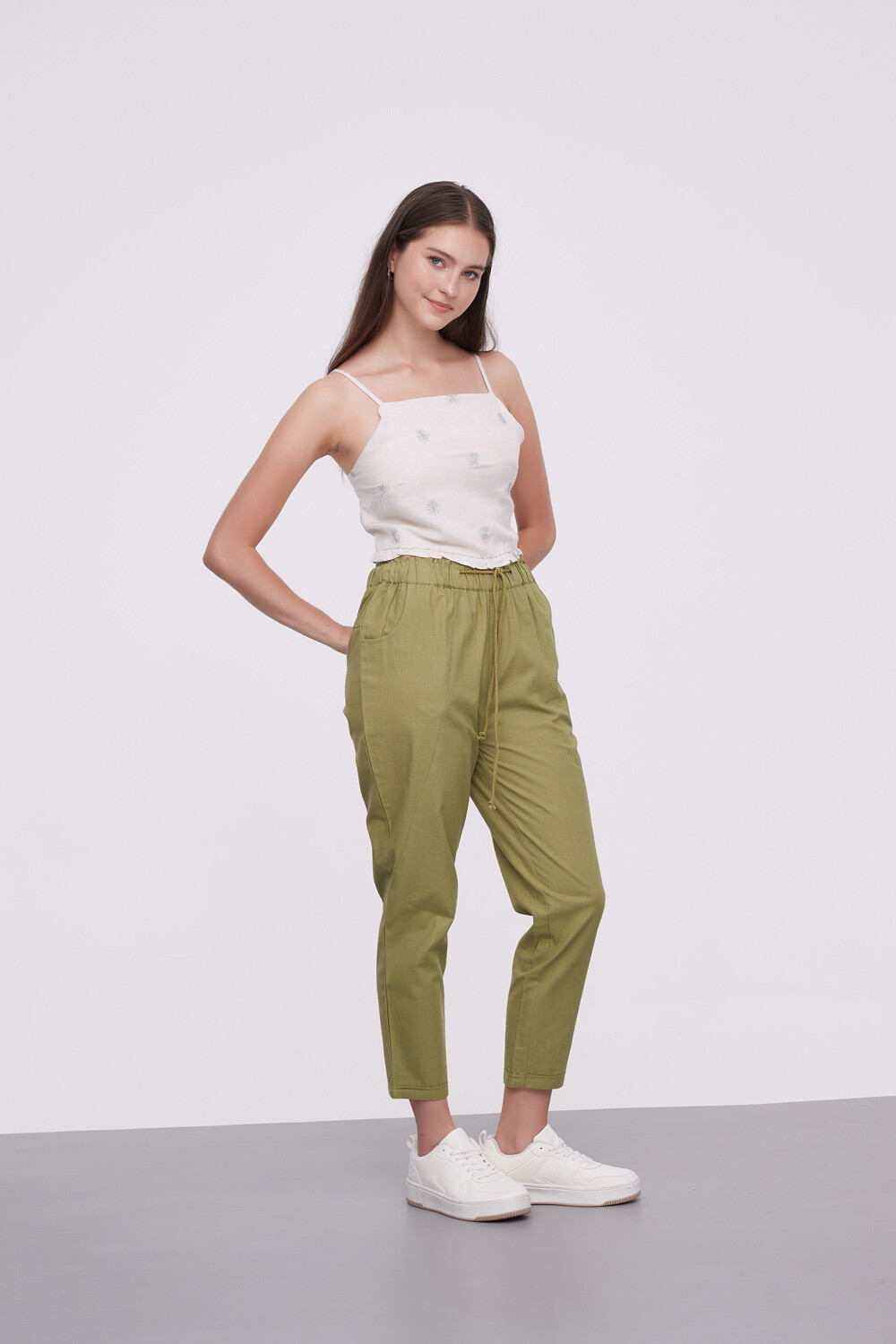 Pantalon Bengkel Verde Oliva Oscuro