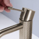 GRIFERIA LAVATORIO ALTO CUERPO LABRADO EN BRUSHED NICKEL - SERIE SIGNATURE GRIS