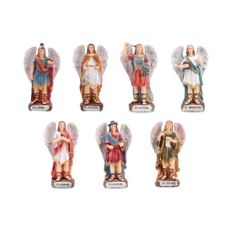 SET 7 ARCANGELES DE RESINA Gp114/20cm