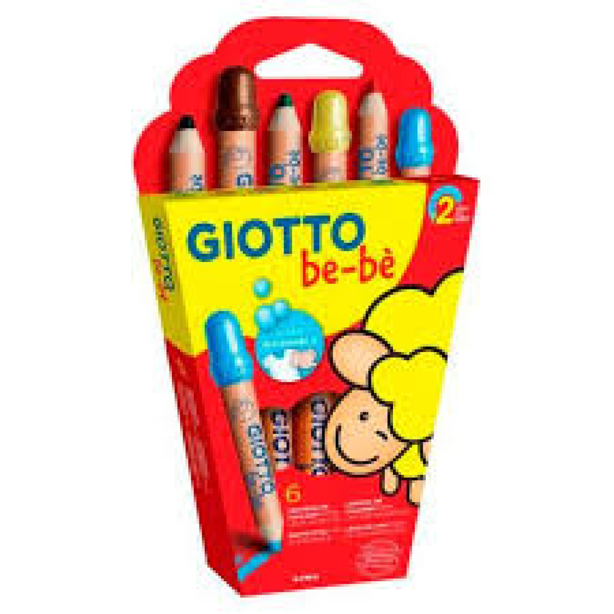 Lapiz Giotto Bebe X 6 Unidades Totalmente Lavable 