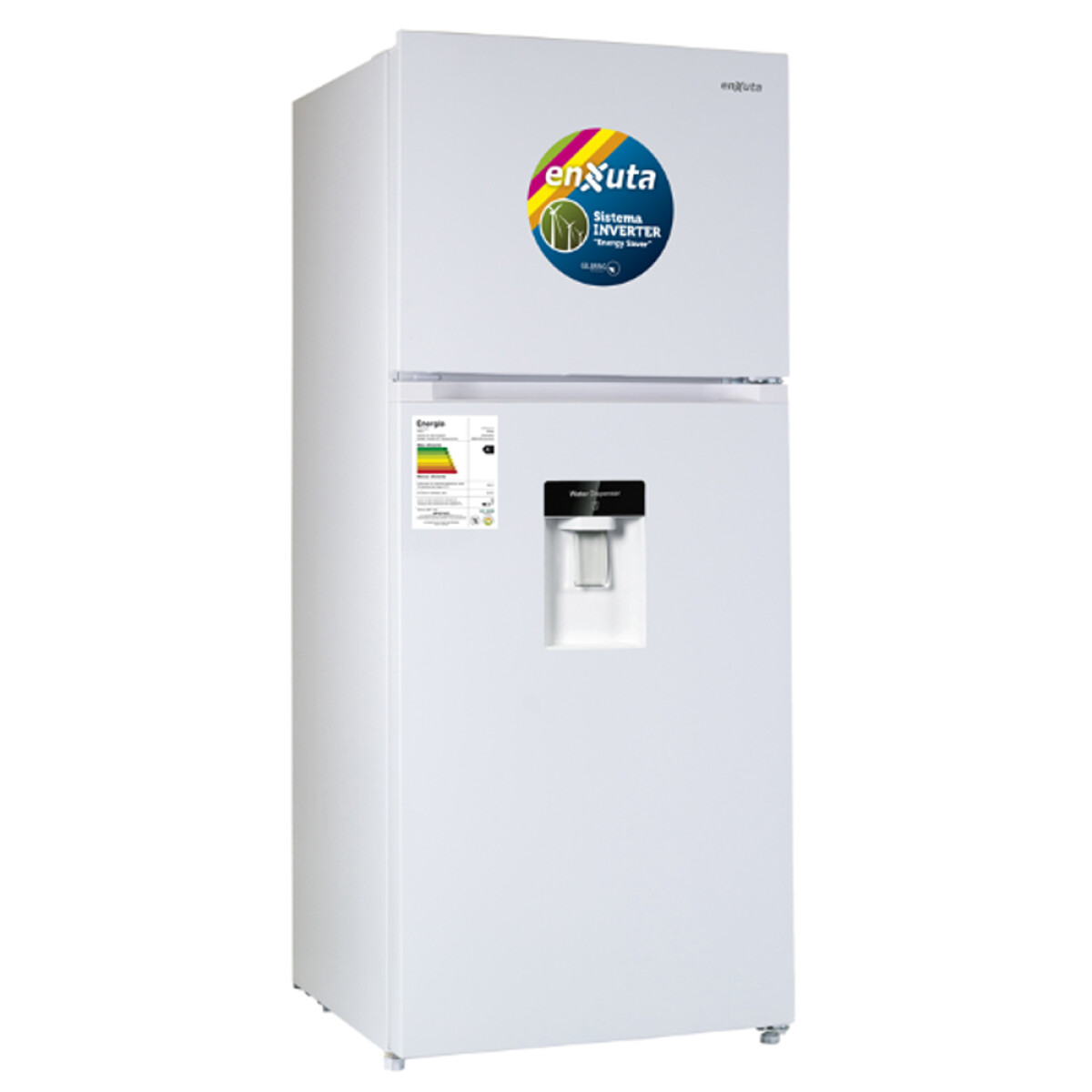 Refrigerador Frío Seco Inverter 410 Litros Blanco Con Dispensador 