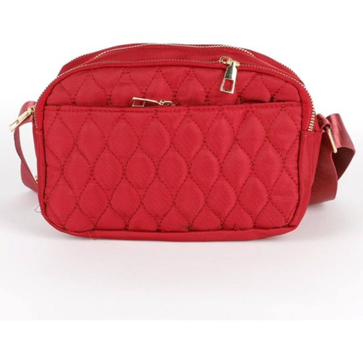 Bandolera Capitoneada Canva Ibiza en Nylon - Rojo 
