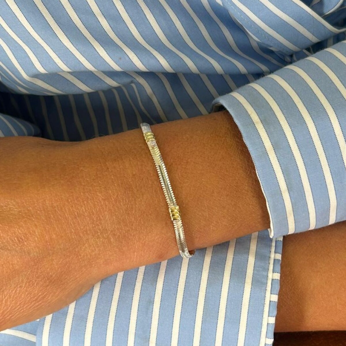 Pulsera Ibiza - Plata y Oro 