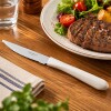 Elegance Blanco Cuchillo carne M.plastico Elegance Blanco Cuchillo carne M.plastico