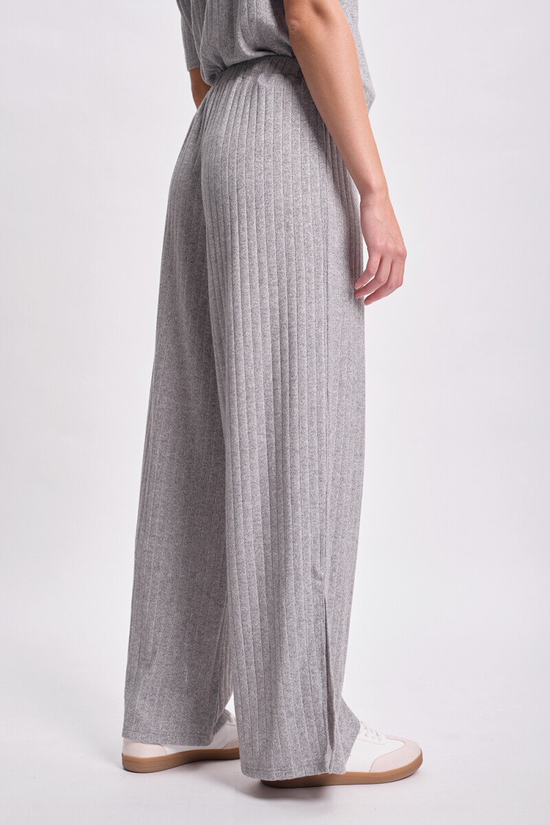 Pantalón ancho lanilla Gris