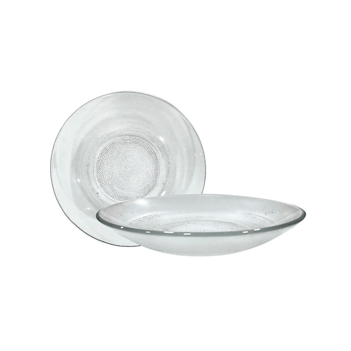 PLATO VIDRIO DURAX FENIX 21CM TRANSPARENTE - HONDO 