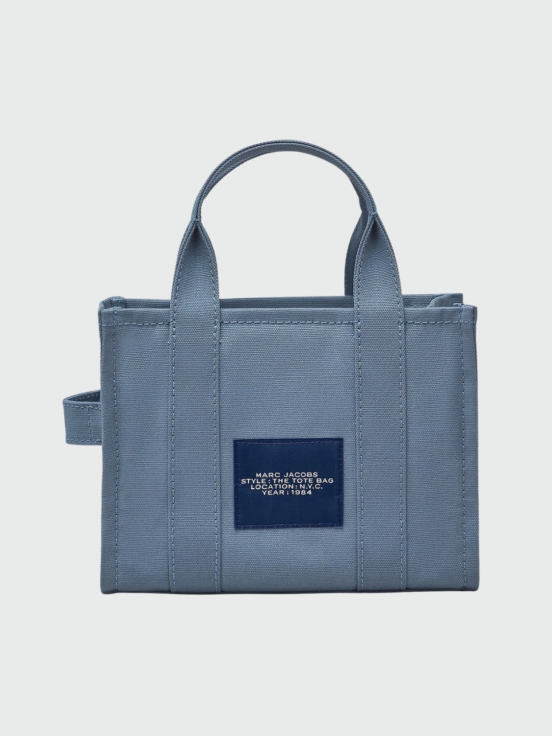 Marc Jacobs- Bolso de lona, The Small Tote Celeste