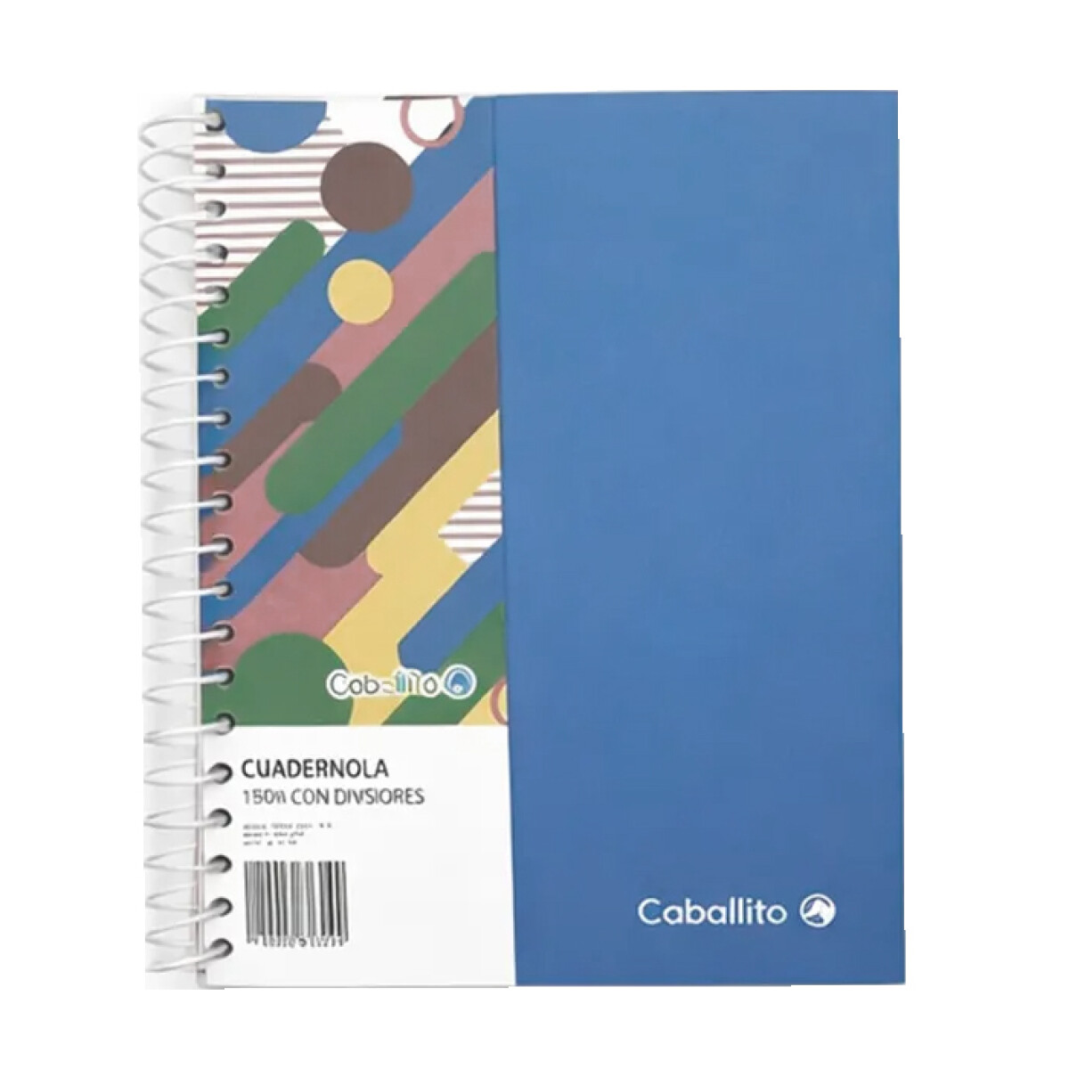 Cuadernola Caballito con Divisiones 150h - Azul 