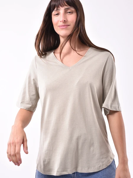 REMERA JASPA VERDE GRISACEO
