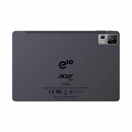 Tablet ACER Etpad 10,95' 128GB 8GB RAM Android 14 Cámara 13MP Tablet ACER Etpad 10,95' 128GB 8GB RAM Android 14 Cámara 13MP