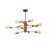 COLGANTE ANA 12 LUCES E27 MADERA COLGANTE ANA 12 LUCES E27 MADERA