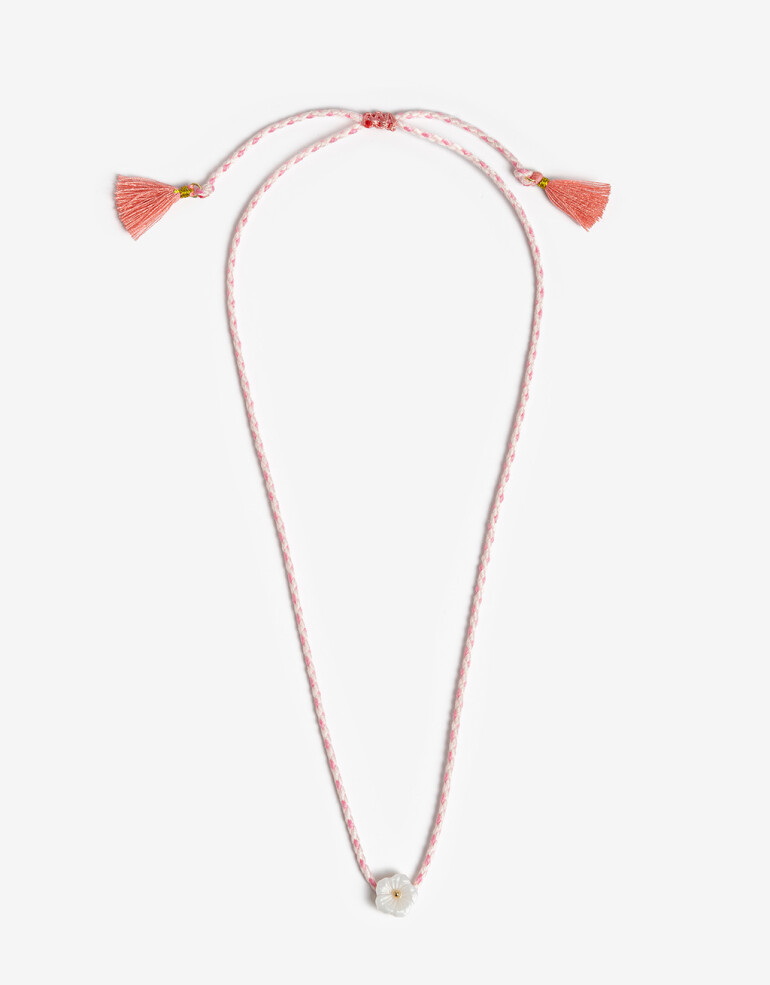 Collares Cortos Color Collar Cordón Para Niñas Flor - Combinacion Multicolor