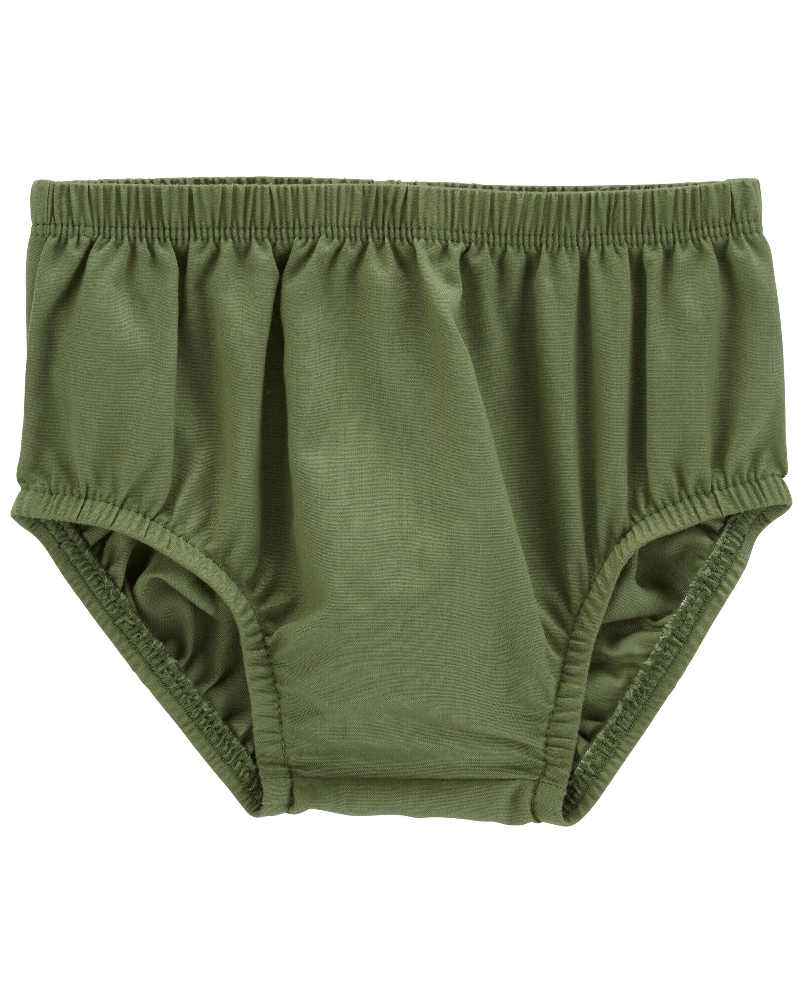 Vestido de algodón mil rayas, cuello con volados Sin color