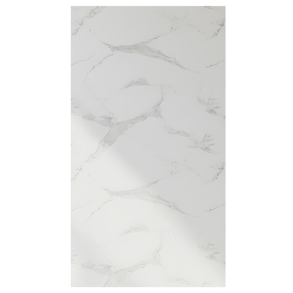 Pack x3 Placa PVC Símil Mármol 2,44x1,22m 3mm Resistente Mármol Blanco Gris Claro 3