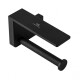 PORTA ROLLO ACCESORIO BAÑO MATE NEGRO TERMINACION BRILLO NEGRO