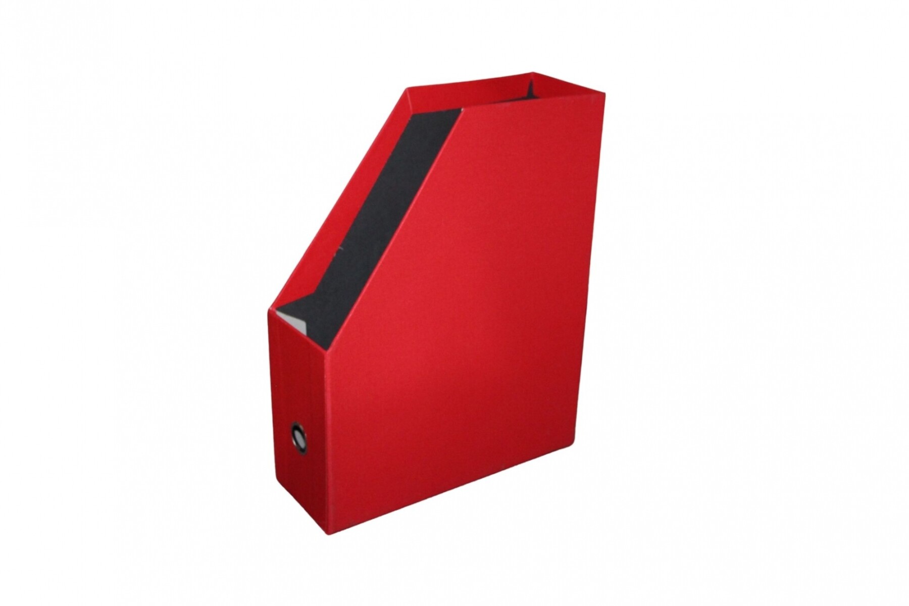 CAJA DE CARTON FORRADA - COLOR ROJO 